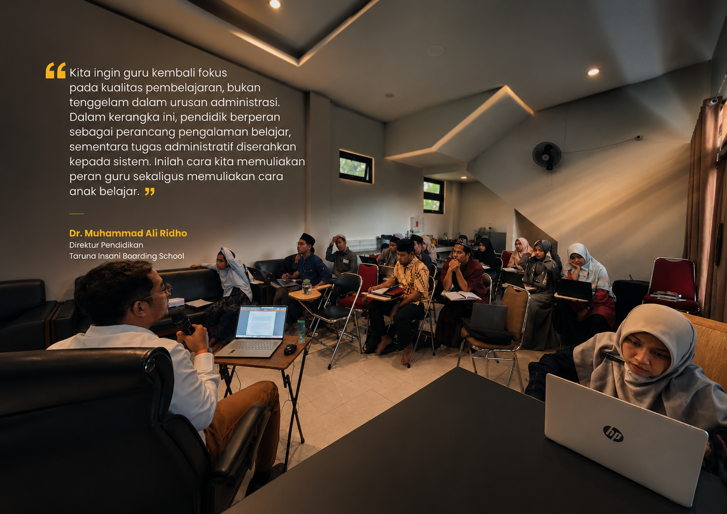 Taruna Insani Boarding School Perkenalkan Kerangka Modul Digital Berbasis Cara Kerja Otak kepada Seluruh Pendidik